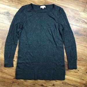 LOFT Outlet Gray Long Sleeve Sweater Shirt